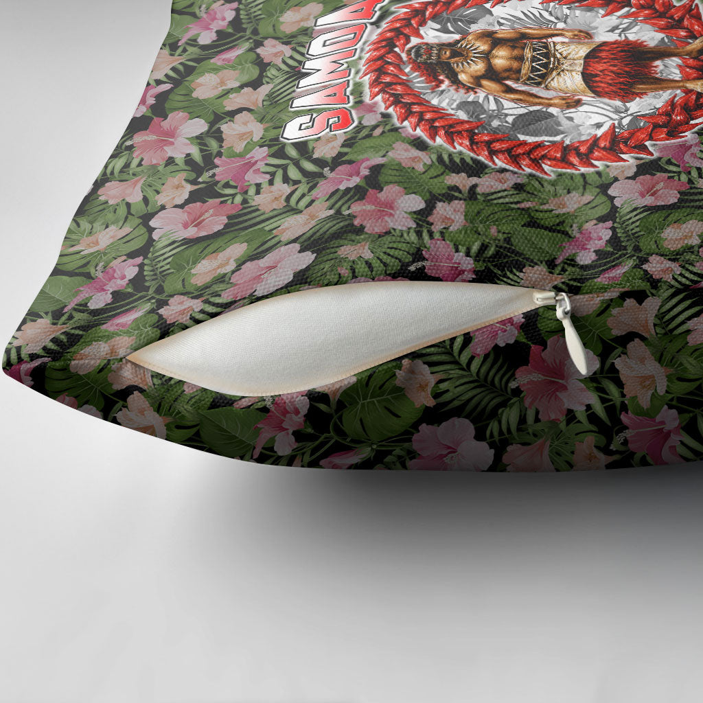 Samoa Aiga Polynesian Pillow Cover Tropical Floral Hibiscus Pattern Island Heritage TS04 - Polynesian Pride