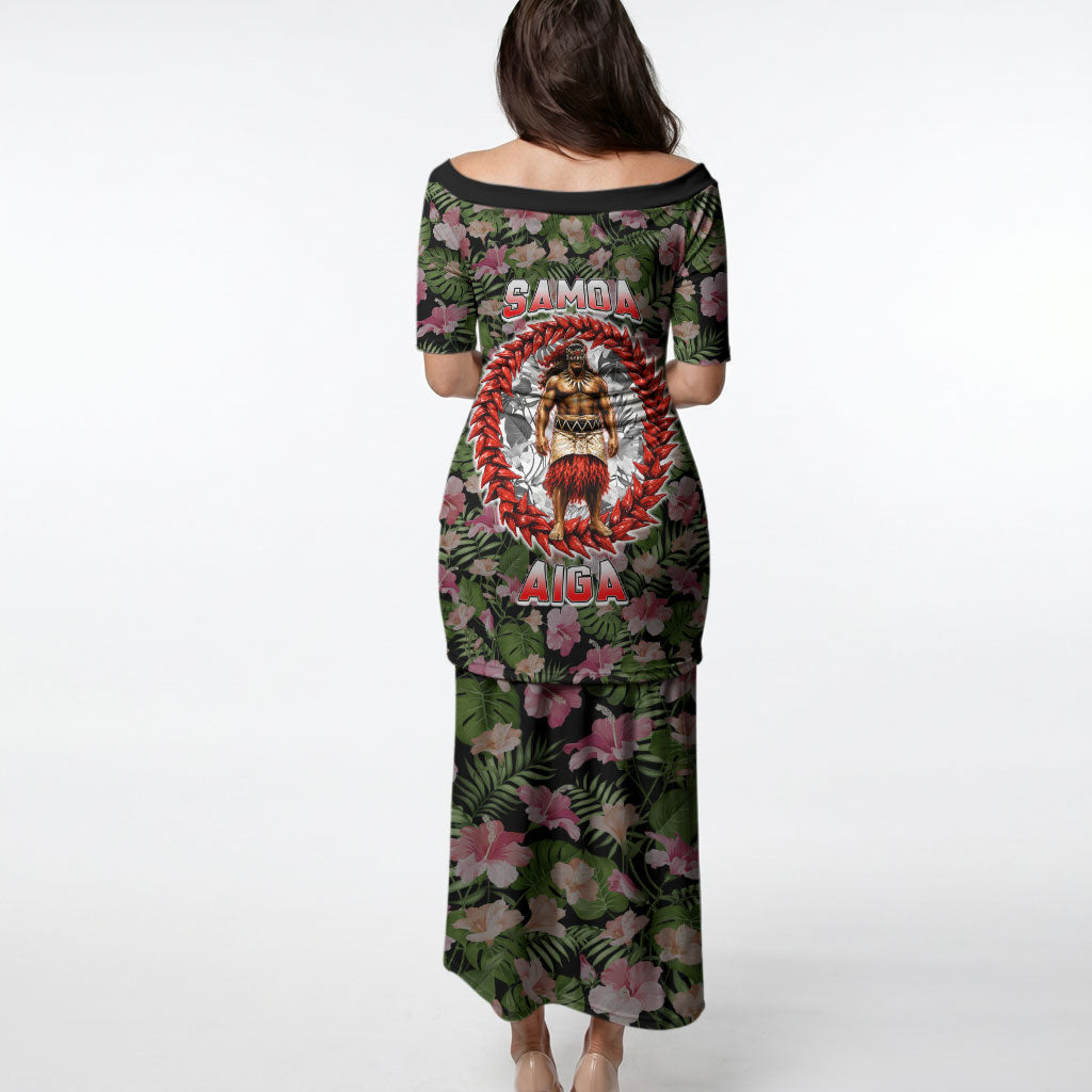 Samoa Aiga Polynesian Puletasi Tropical Floral Hibiscus Pattern Island Heritage TS04 - Polynesian Pride