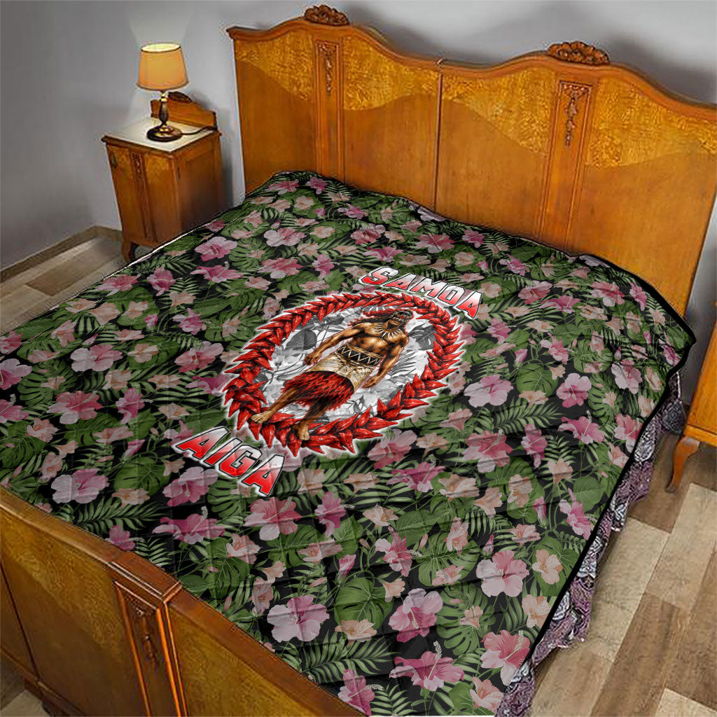 Samoa Aiga Polynesian Quilt Tropical Floral Hibiscus Pattern Island Heritage TS04 - Polynesian Pride