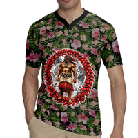 Samoa Aiga Polynesian Rugby Jersey Tropical Floral Hibiscus Pattern Island Heritage TS04 - Polynesian Pride