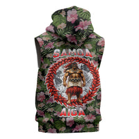 Samoa Aiga Polynesian Sleeveless Hoodie Tropical Floral Hibiscus Pattern Island Heritage TS04 - Polynesian Pride