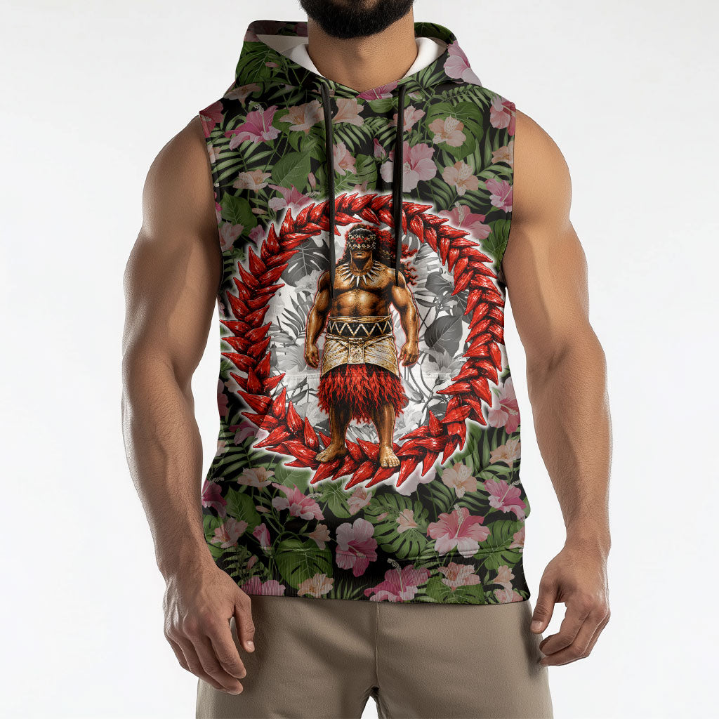 Samoa Aiga Polynesian Sleeveless Hoodie Tropical Floral Hibiscus Pattern Island Heritage TS04 - Polynesian Pride
