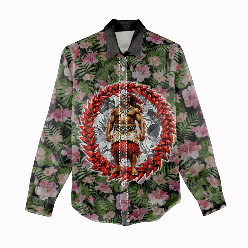 Samoa Aiga Polynesian Women Casual Shirt Tropical Floral Hibiscus Pattern Island Heritage TS04 - Polynesian Pride