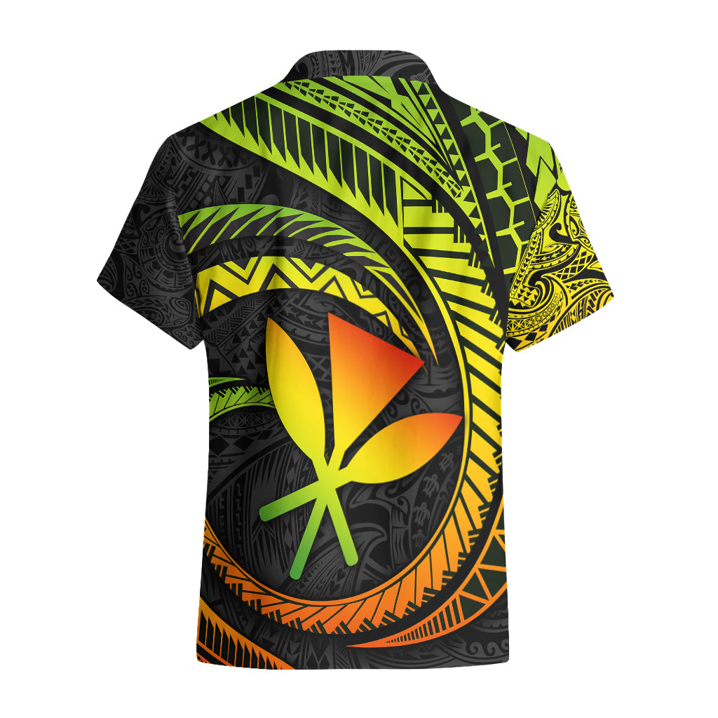 Hawaii Kanaka Maoli Hawaiian Shirt Polynesian Tornado Infusion Gradient TS04 - Polynesian Pride