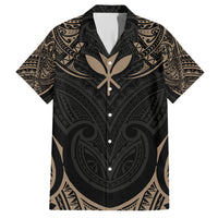 Polynesian Hawaii Tattoo Family Matching Short Sleeve Bodycon Dress and Hawaiian Shirt TS04 Dad's Shirt - Short Sleeve Multicolor - Polynesian Pride