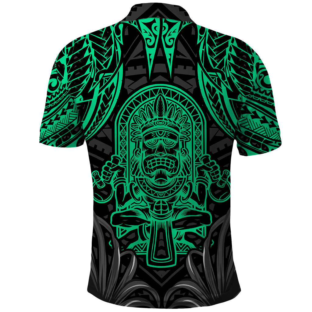 Polynesian Polo Shirt Abstract Tiki TS04 - Polynesian Pride
