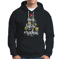 Mele Kalikimaka Hawaiian Christmas Tree Hoodie TS09 Black - Polynesian Pride