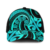 Turquoise New Zealand Mangopare Baseball Net Cap Aotearoa Maori Koru Style - Polynesian Pride