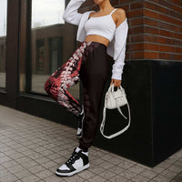 Ulaula Aloha Hawaii Lei Jogger Pants Tropical Flowers Elegant Vibe - Polynesian Pride