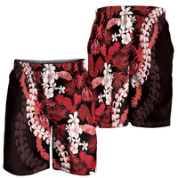 Ulaula Aloha Hawaii Lei Shorts for Men Tropical Flowers Elegant Vibe - Polynesian Pride