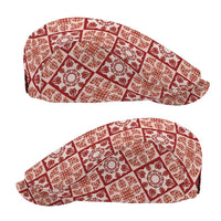 Ulaula Palaka Quilt Hawaii Jeff Hat Hawaiian Tropical Monstera Sea Turtle LT14 - Polynesian Pride