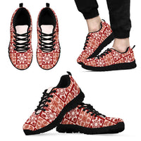 Ulaula Palaka Quilt Hawaii Sneakers Hawaiian Tropical Monstera Sea Turtle
