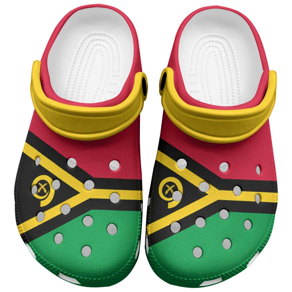Vanuatu Clogs Shoes Heritage Palette Flag-Inspired - Polynesian Pride
