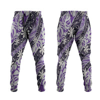 Vareau Tahiti Tiare Monstera Jogger Pants Polynesian Pattern Curve Style - Polynesian Pride
