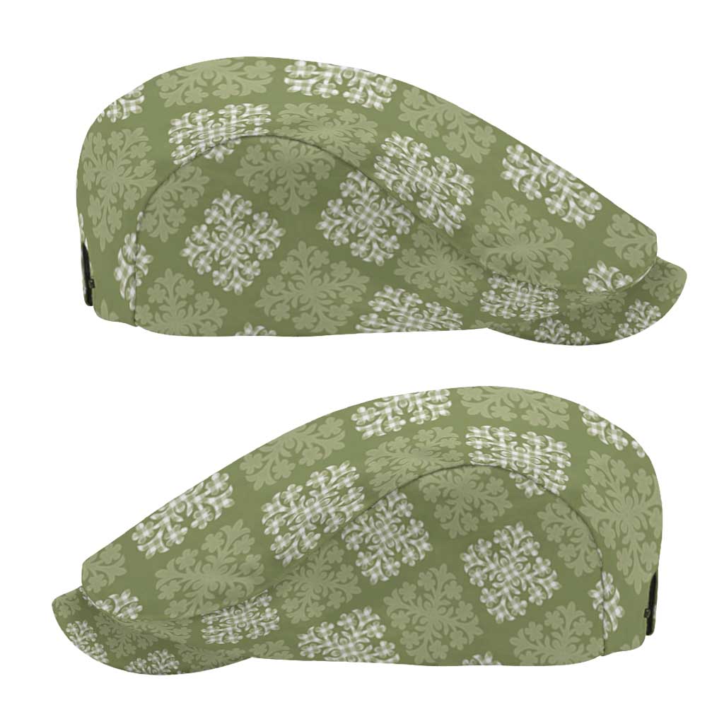 Vesuvian Green Palaka Quilt Hawaii Jeff Hat Traditional Hawaii-plaid Pattern - Polynesian Pride
