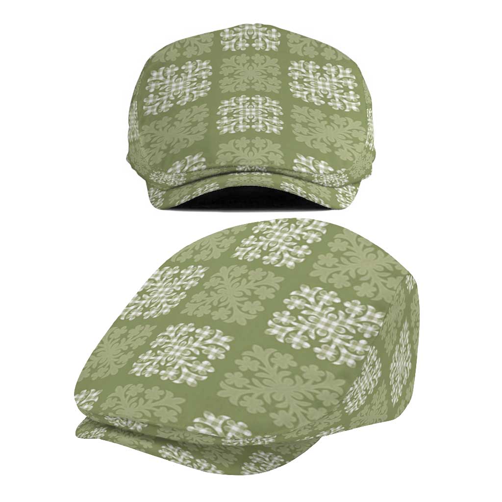 Vesuvian Green Palaka Quilt Hawaii Jeff Hat Traditional Hawaii-plaid Pattern - Polynesian Pride