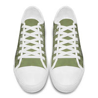 Vesuvian Green Palaka Quilt Hawaii Low Top Shoes Traditional Hawaii-plaid Pattern - Polynesian Pride