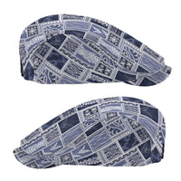 Vintage Aloha Block Quilt Jeff Hat Blue Inspired Lei Motifs - Polynesian Pride