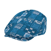 Vintage Hawaiian Quilting Patterns Jeff Hat Blue Style Tribal Fabric Patchwork - Polynesian Pride