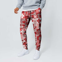 Wallis Et Futuna Kilisimasi Fiefia Jogger Pants Pacific Patchwork Xmas Vibes LT9 - Polynesian Pride
