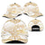 White and Gold Polynesia Classic Cap Plumeria Tattoo With Polynesian Pattern - Polynesian Pride