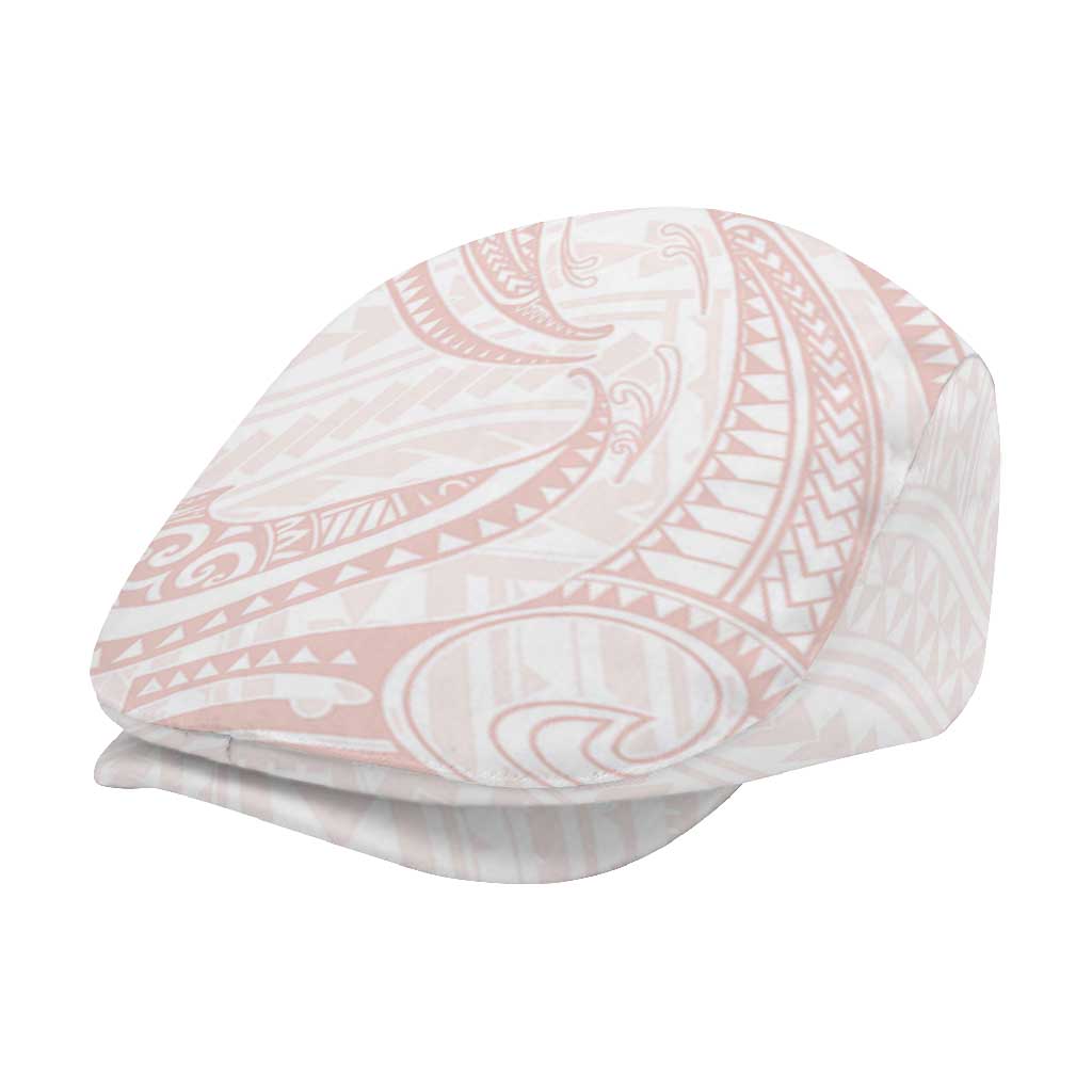 White Sunday Lotu Tamaiti Jeff Hat Polynesian Wave Pastel Blush - Polynesian Pride