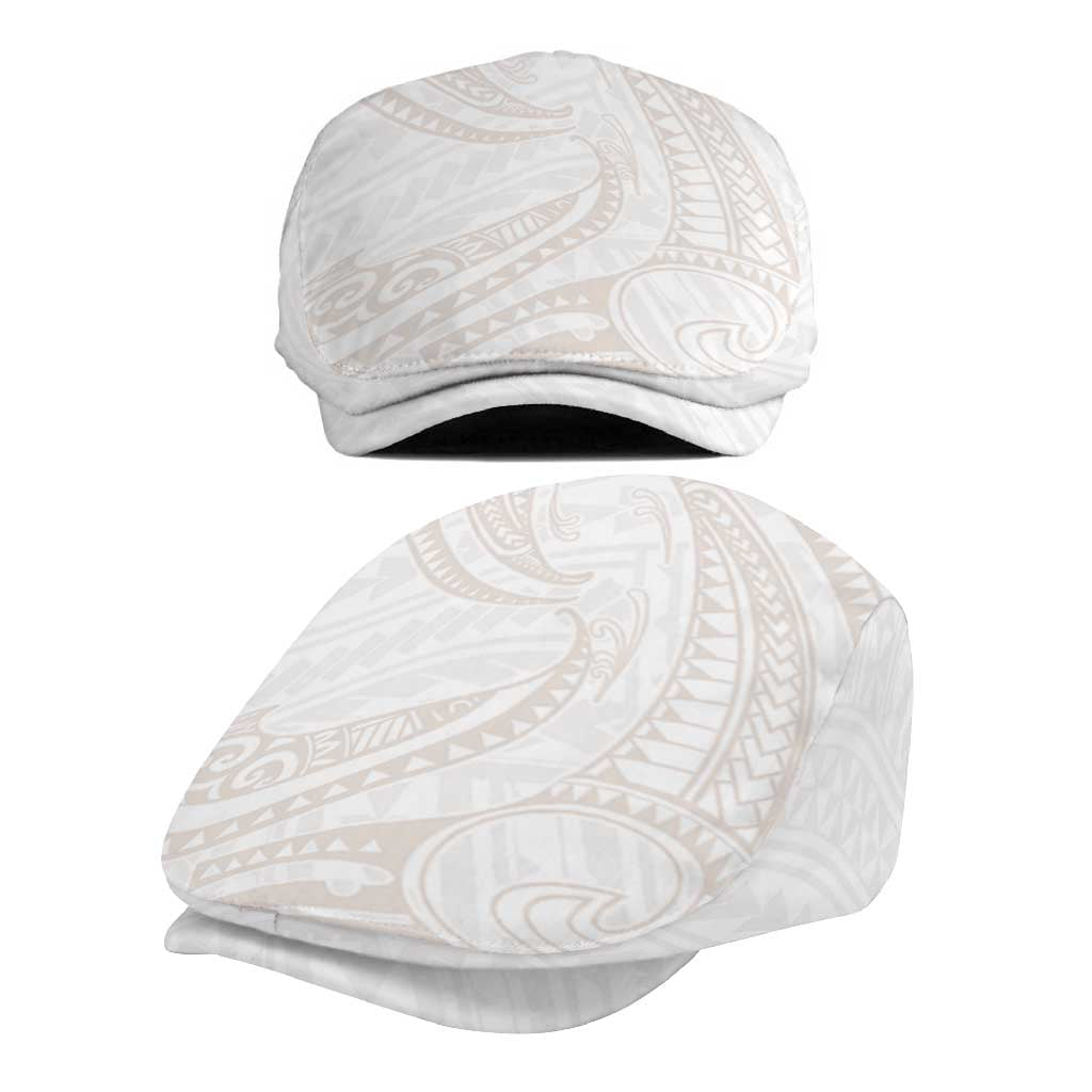 White Sunday Lotu Tamaiti Jeff Hat Polynesian Wave Pastel Nude - Polynesian Pride