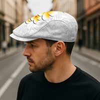 White Tropical Plumeria With Galaxy Polynesian Art Jeff Hat - Polynesian Pride