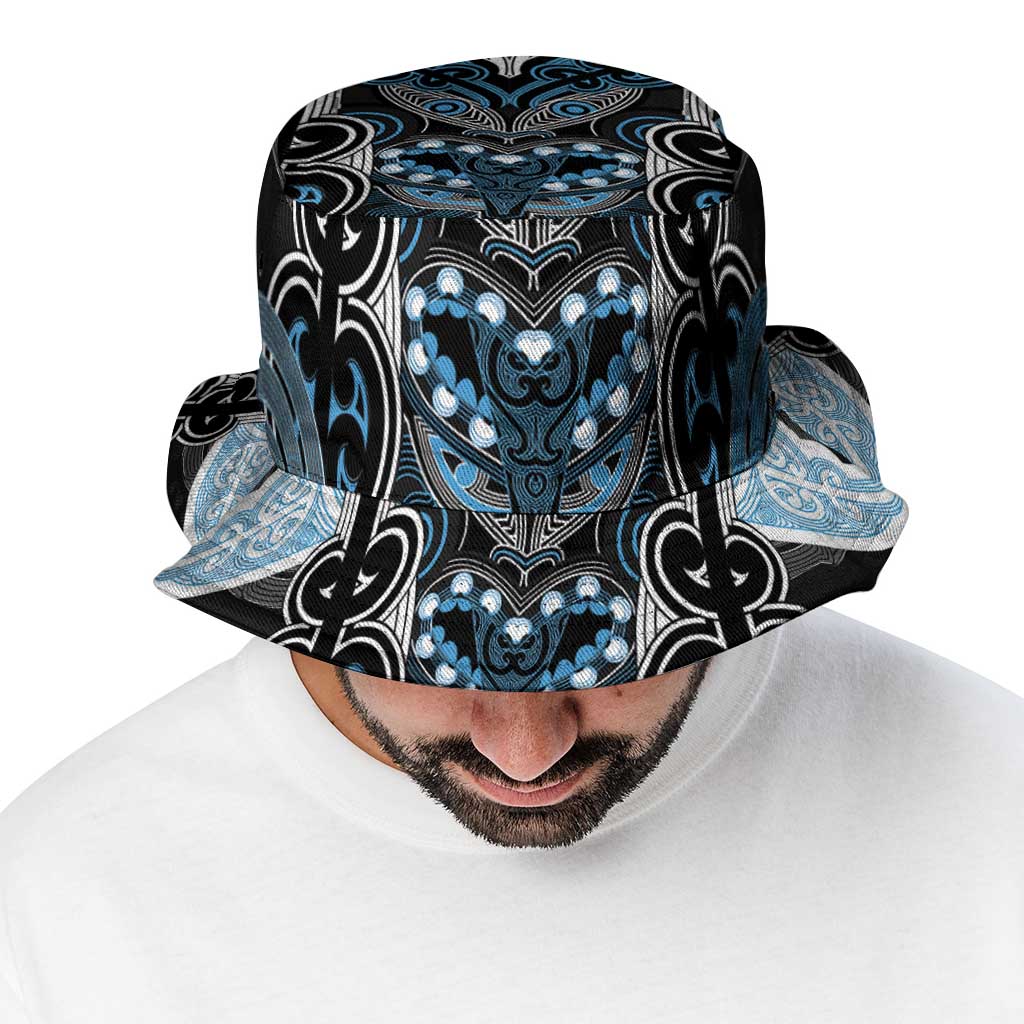 World Cricket New Zealand Bucket Hat Kia kaha nga Potae Pango LT9 - Polynesian Pride