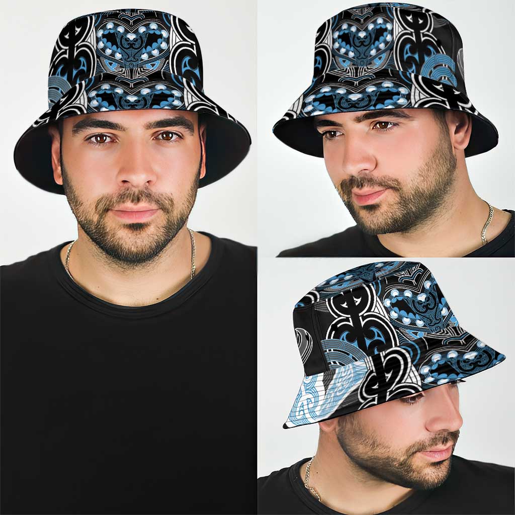 World Cricket New Zealand Bucket Hat Kia kaha nga Potae Pango LT9 - Polynesian Pride