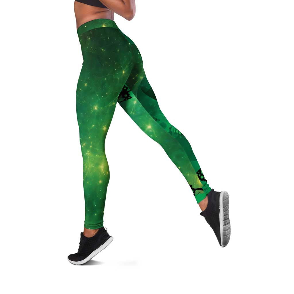 World Mental Health Awareness Month Leggings Warriors Brave Strong Galaxy Vibes - Polynesian Pride