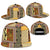 Yellow Aotearoa Kowhaiwhai Pattern Snapback Cap NZ Maori Quilt Style - Polynesian Pride