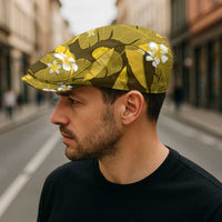 Yellow Banana Leaf Hawaii Jeff Hat Lau Maia Plumeria Tropical Summer Vibes
