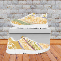 Yellow Palaka Hawaii Leis Sneakers Hawaiian-plaid Elegant Tropical Vibes LT14 Yellow - Polynesian Pride