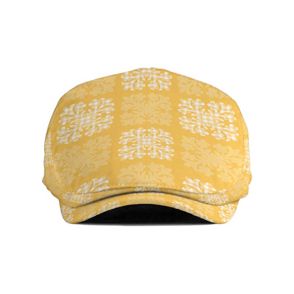 Yellow Palaka Quilt Hawaii Jeff Hat Traditional Hawaii-plaid Pattern - Polynesian Pride