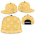 Yellow Palaka Quilt Hawaii Snapback Cap Traditional Hawaii-plaid Pattern - Polynesian Pride