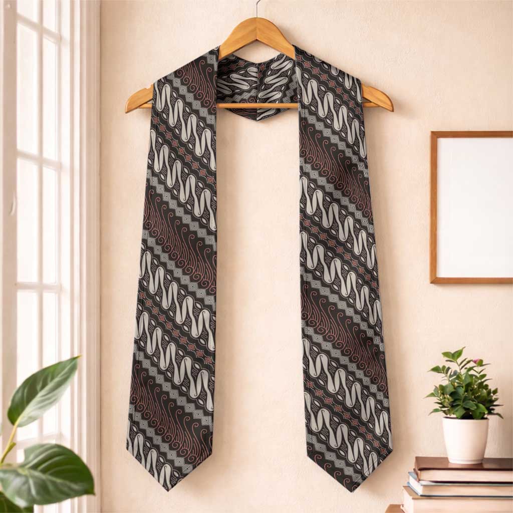 Yogyakarta Parang Batik Motifs Graduation Stole Indonesian Traditional Pattern LT01 One Size Brown - Polynesian Pride