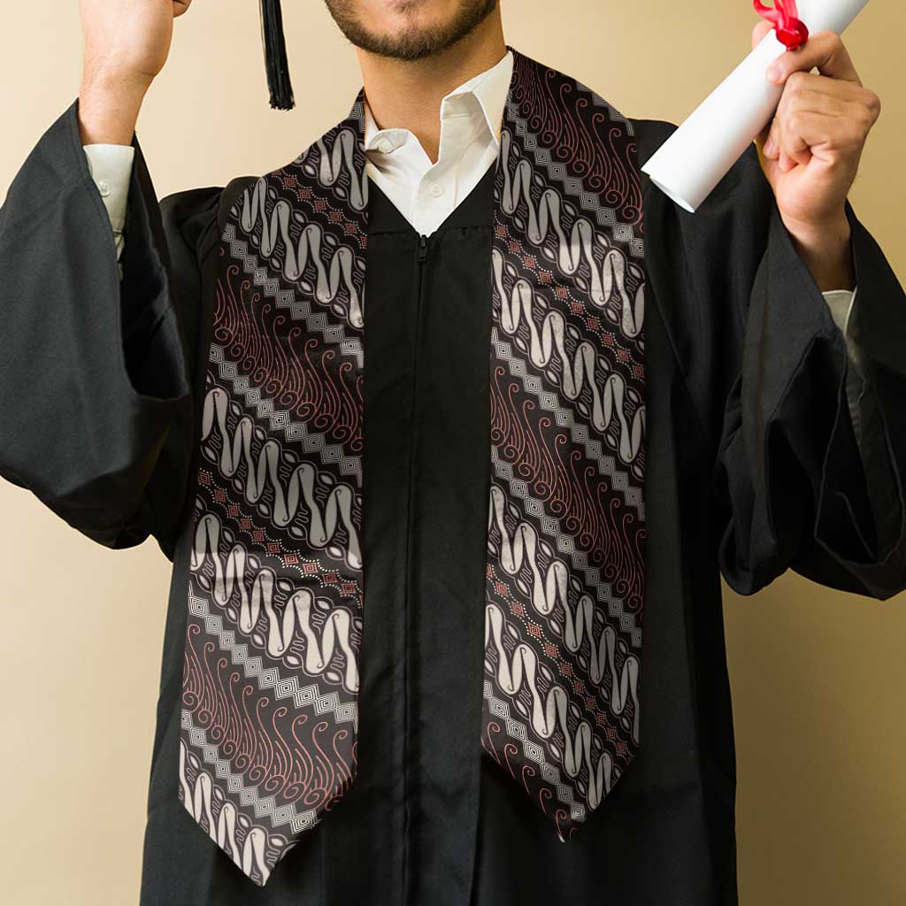 Yogyakarta Parang Batik Motifs Graduation Stole Indonesian Traditional Pattern