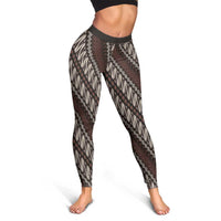 Yogyakarta Parang Batik Motifs Leggings Indonesian Traditional Pattern