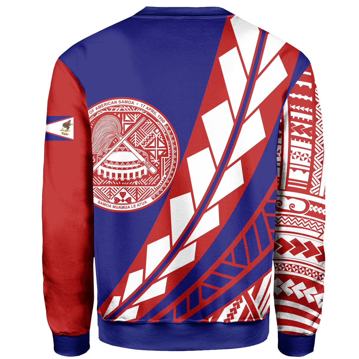 Hawaii Sweatshirt - American Samoa Flag Edition - Polynesian Pride