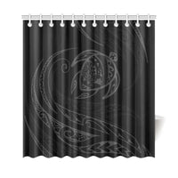 Hawaii Turtle Shower Curtain - Gray - Frida Style - Polynesian Pride