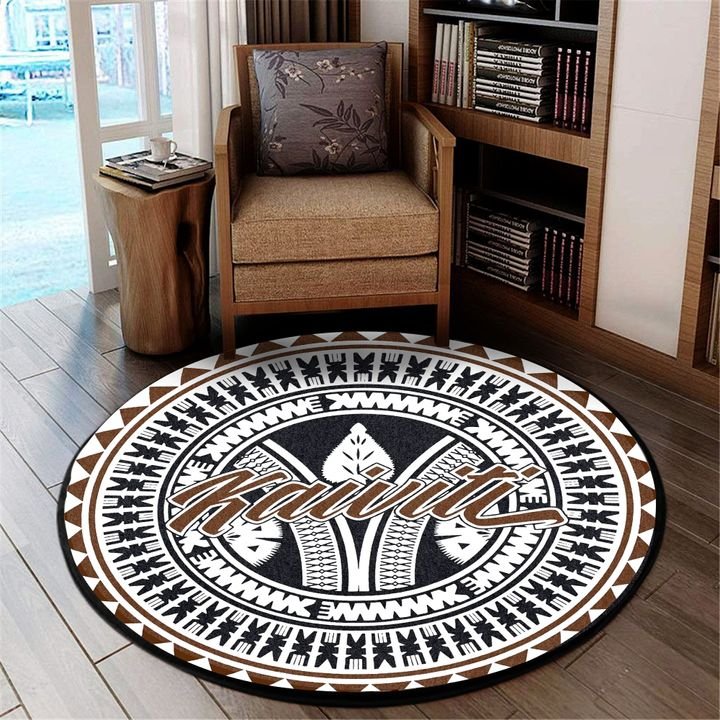Fiji Round Carpet Masi Kaiviti - Polynesian Pride