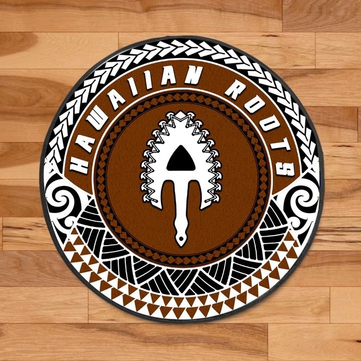 Hawaii Home Set - Hawaii Roots Round Carpet - Polynesian Pride