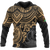 Vanuatu Polynesian Hoodie Gold Turtle Unisex GOLD - Polynesian Pride