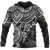 Vanuatu Polynesian Hoodie White Turtle Unisex WHITE - Polynesian Pride