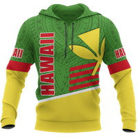 Polynesian Hawaii Hoodiean Kanaka Maoli Unisex GREEN - Polynesian Pride