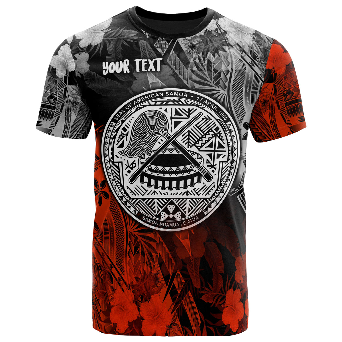 American Samoa Custom T Shirt Vintage Polynesian Style Unisex Black - Polynesian Pride