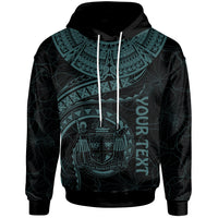 Fiji Polynesian Custom Hoodie Fiji Waves (Turquoise) Unisex Turquoise - Polynesian Pride