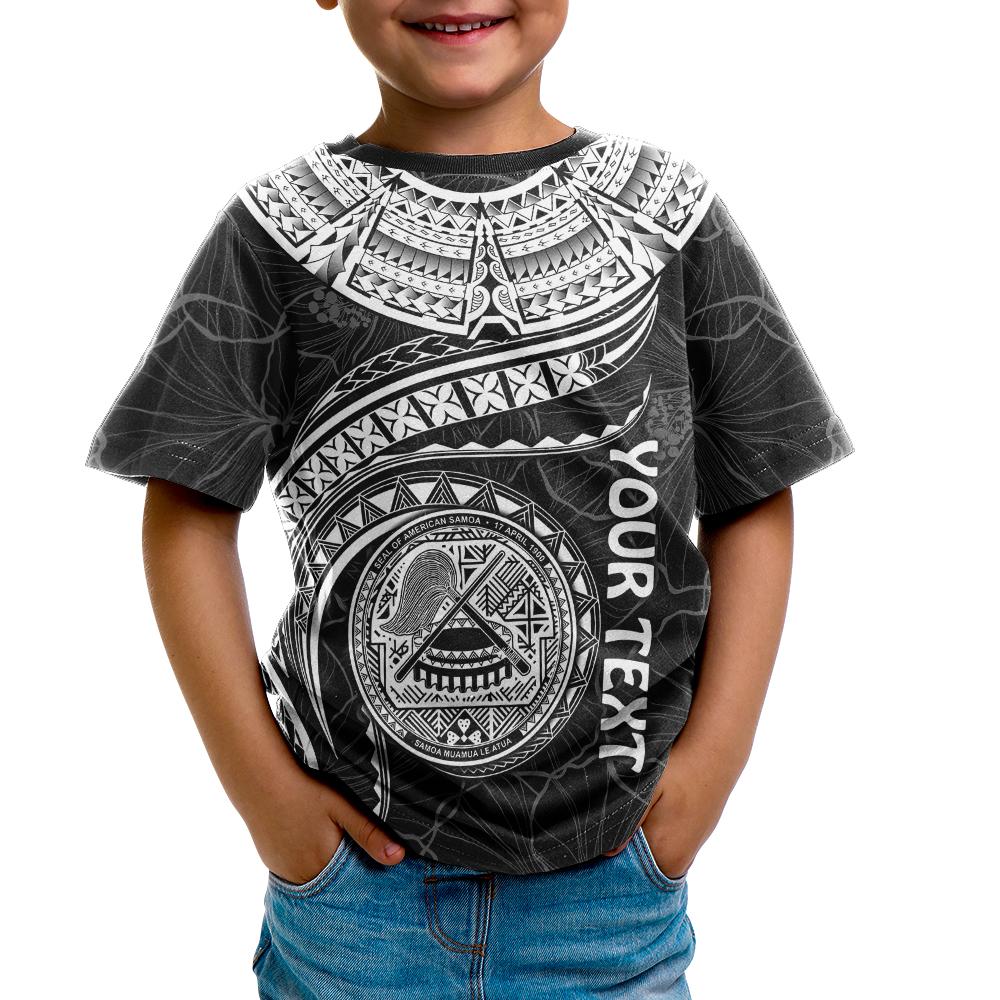 American Samoa Polynesian Custom T Shirt American Samoan Waves (White) - Polynesian Pride