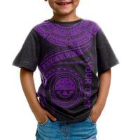 Federated States of Micronesia Polynesian Custom T Shirt FSM Waves (Purple) - Polynesian Pride